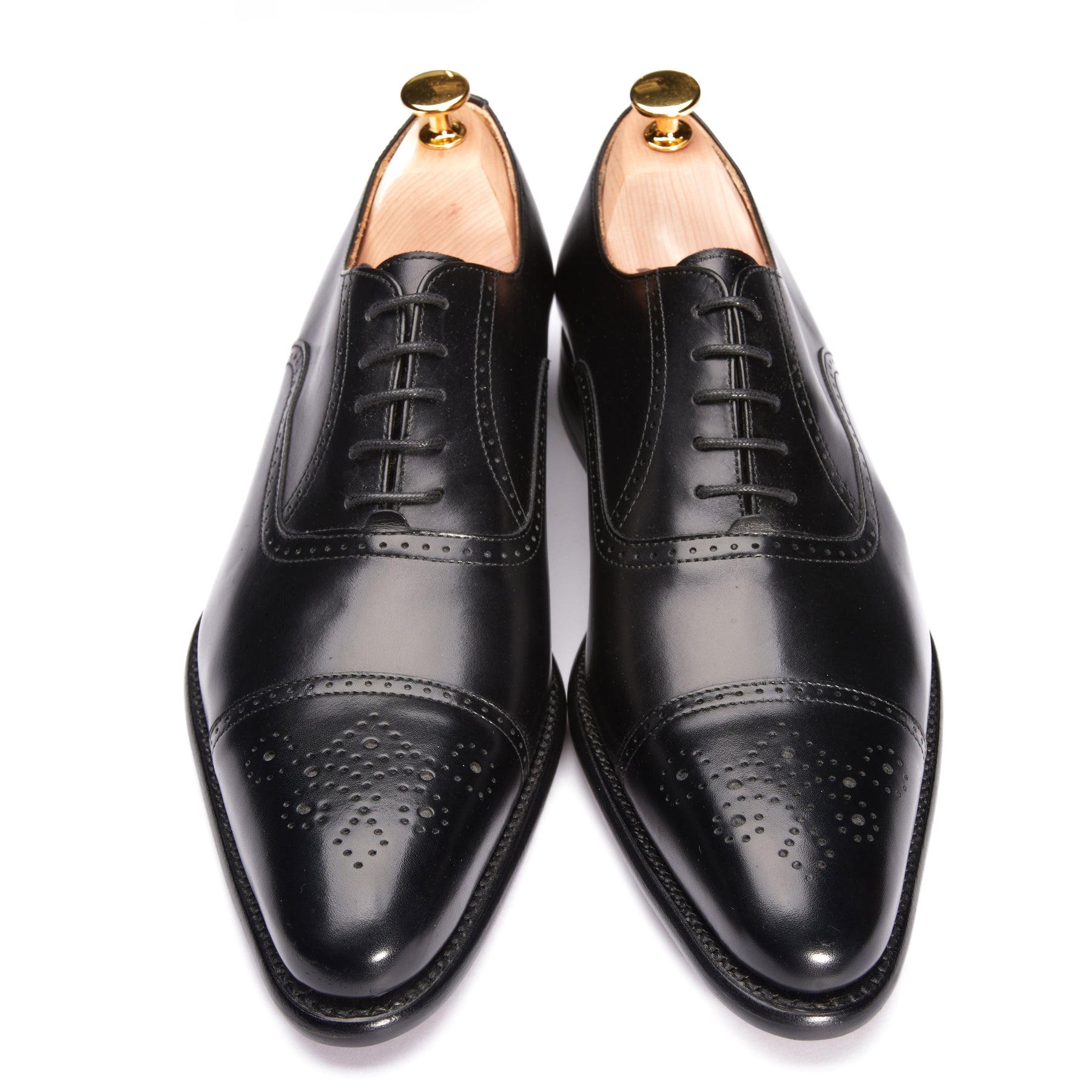 3242-K1 Semi Brogue Black Boxcalf