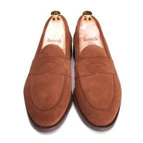 9628-K5 Penny Loafers Brown Suede