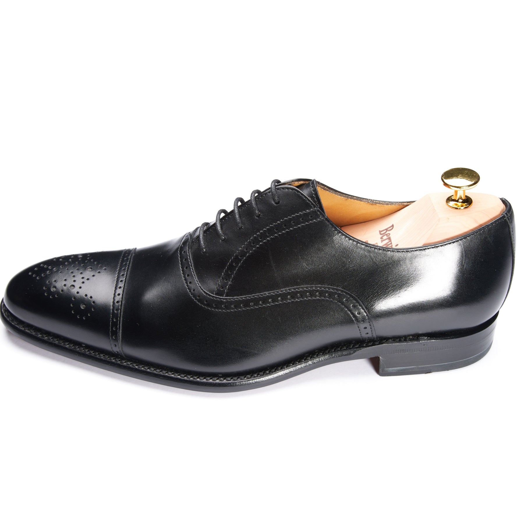 3242-K1 Semi Brogue Black Boxcalf