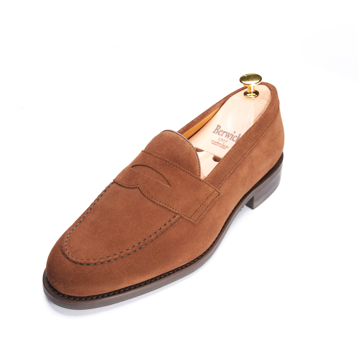 9628-K5 Penny Loafers Brown Suede