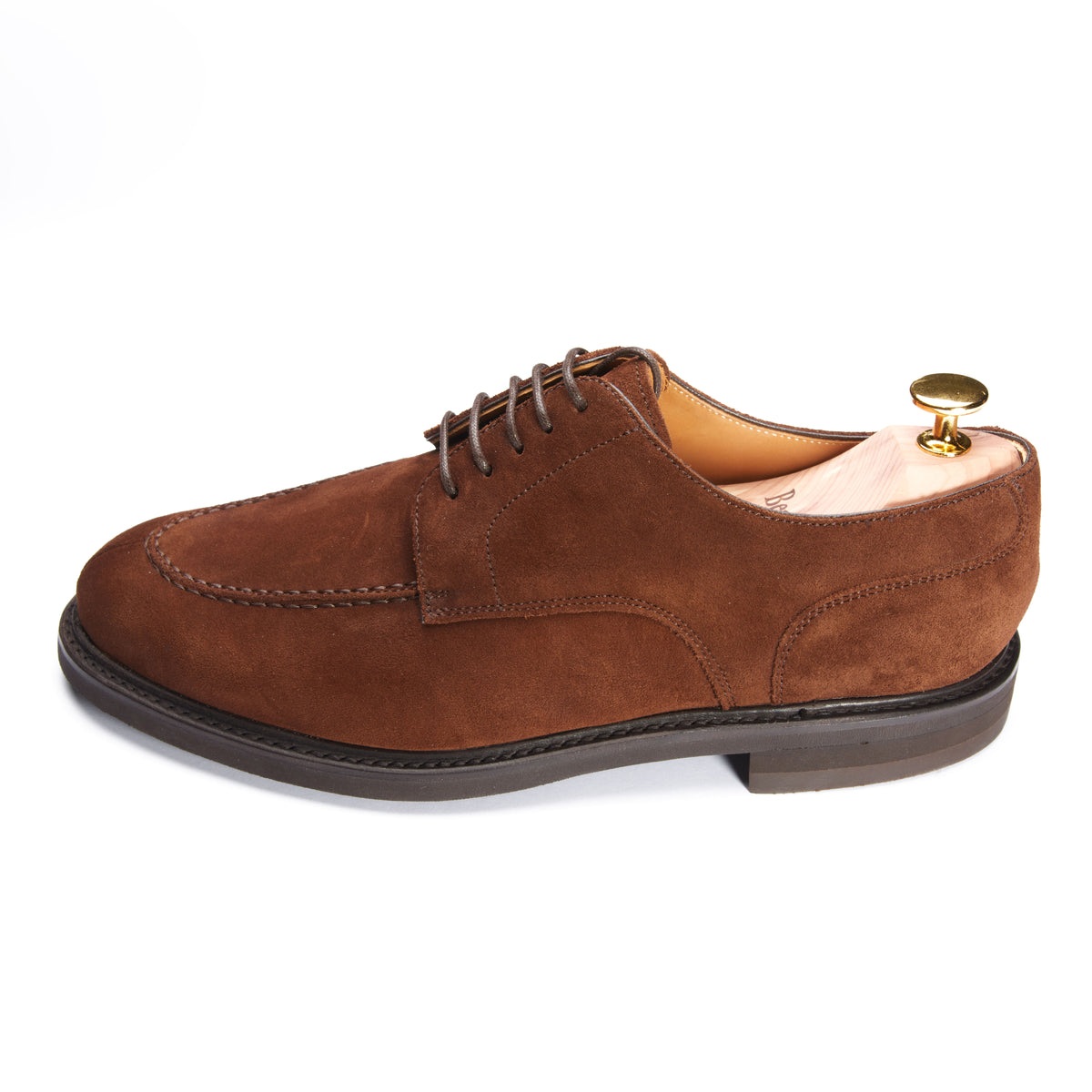 4558 Split-Toe Derby Dark Brown Suede