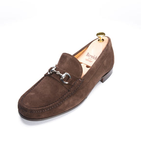 5427 Bit Loafer Dark Brown Testa Suede Go Rain