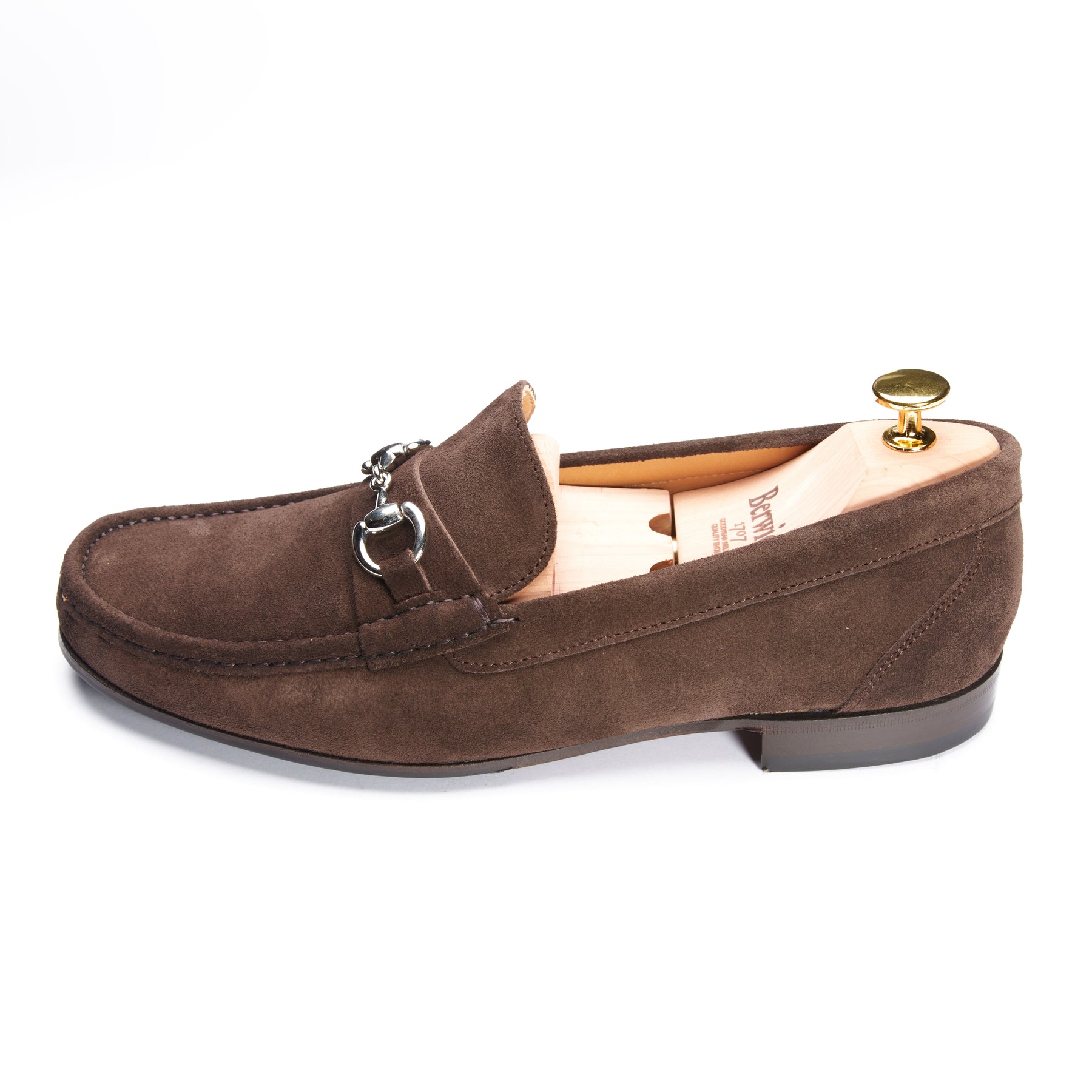 5427 Bit Loafer Dark Brown Testa Suede Go Rain