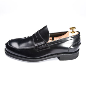 11020 Split Toe Penny Loafers Black Rois