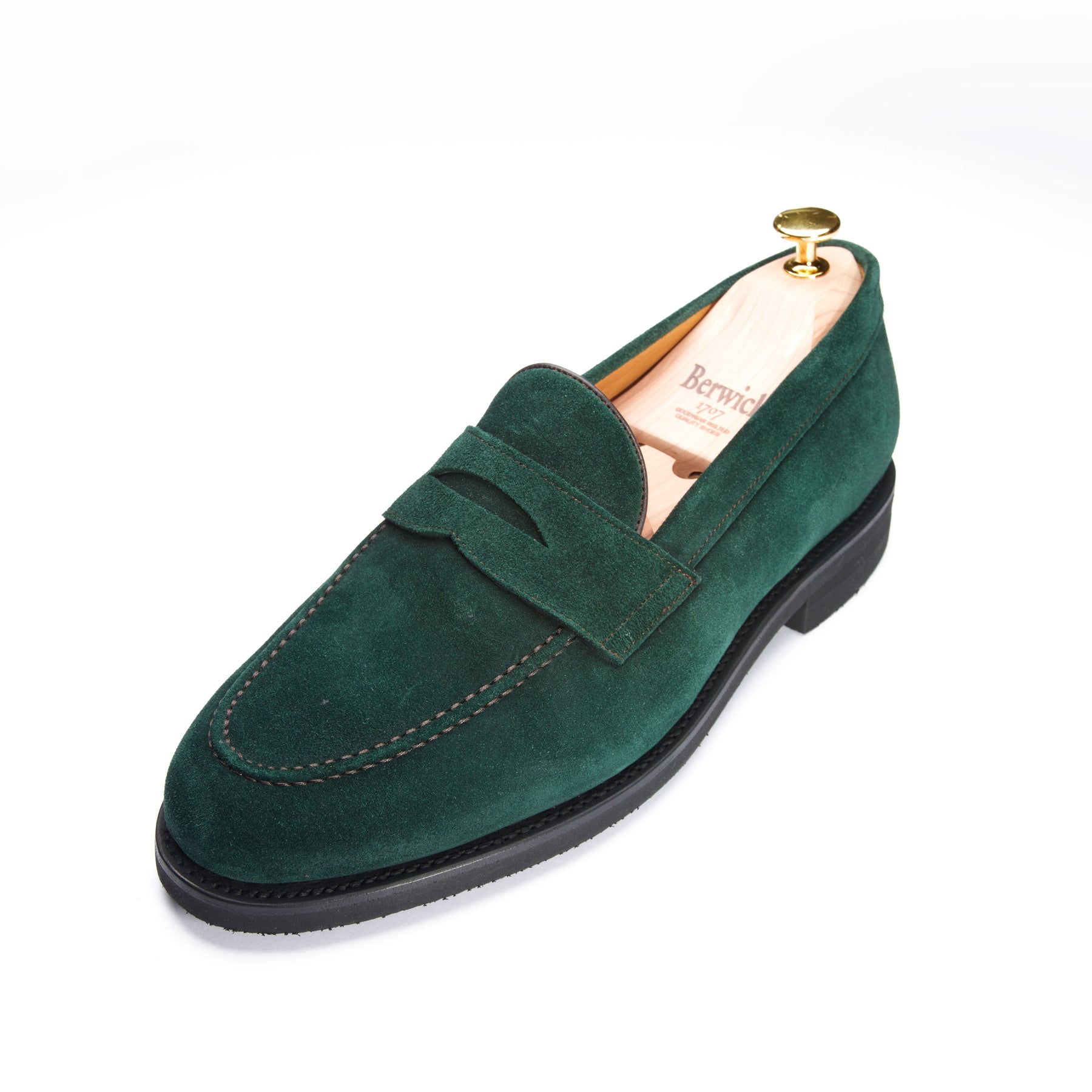 5260 Penny Loafers Dark Green Suede