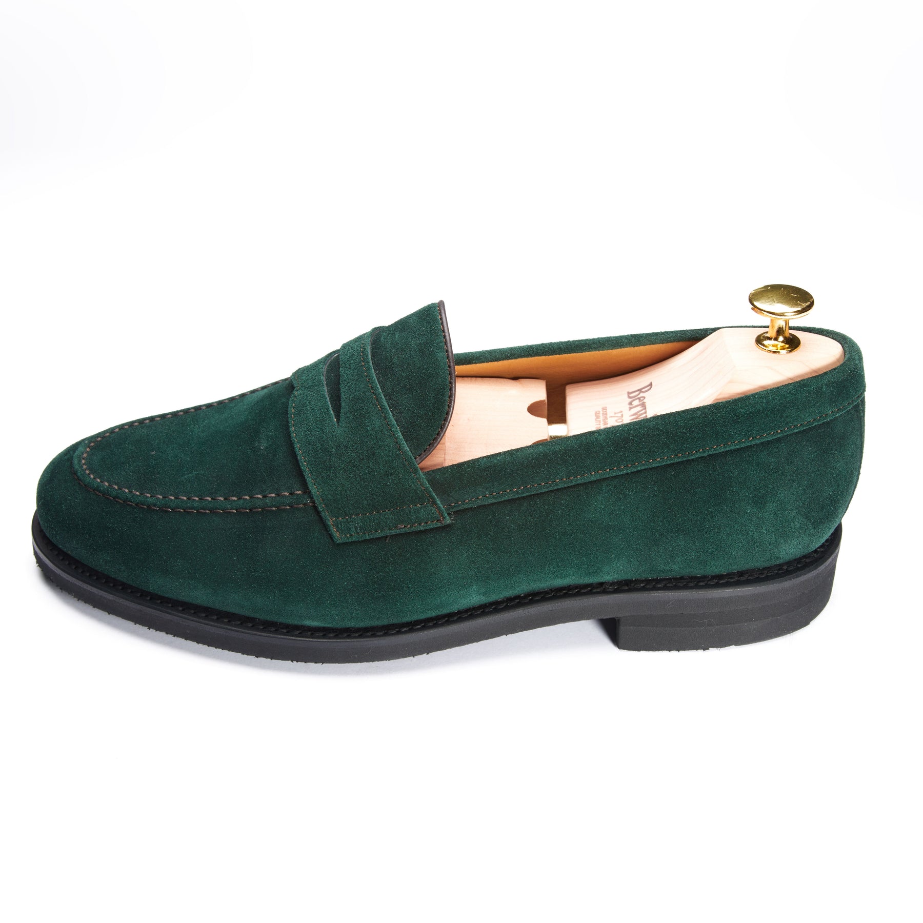 5260 Penny Loafers Dark Green Suede