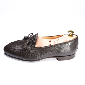 5154 Belgian Tassel Loafers Dark Brown Deerskin