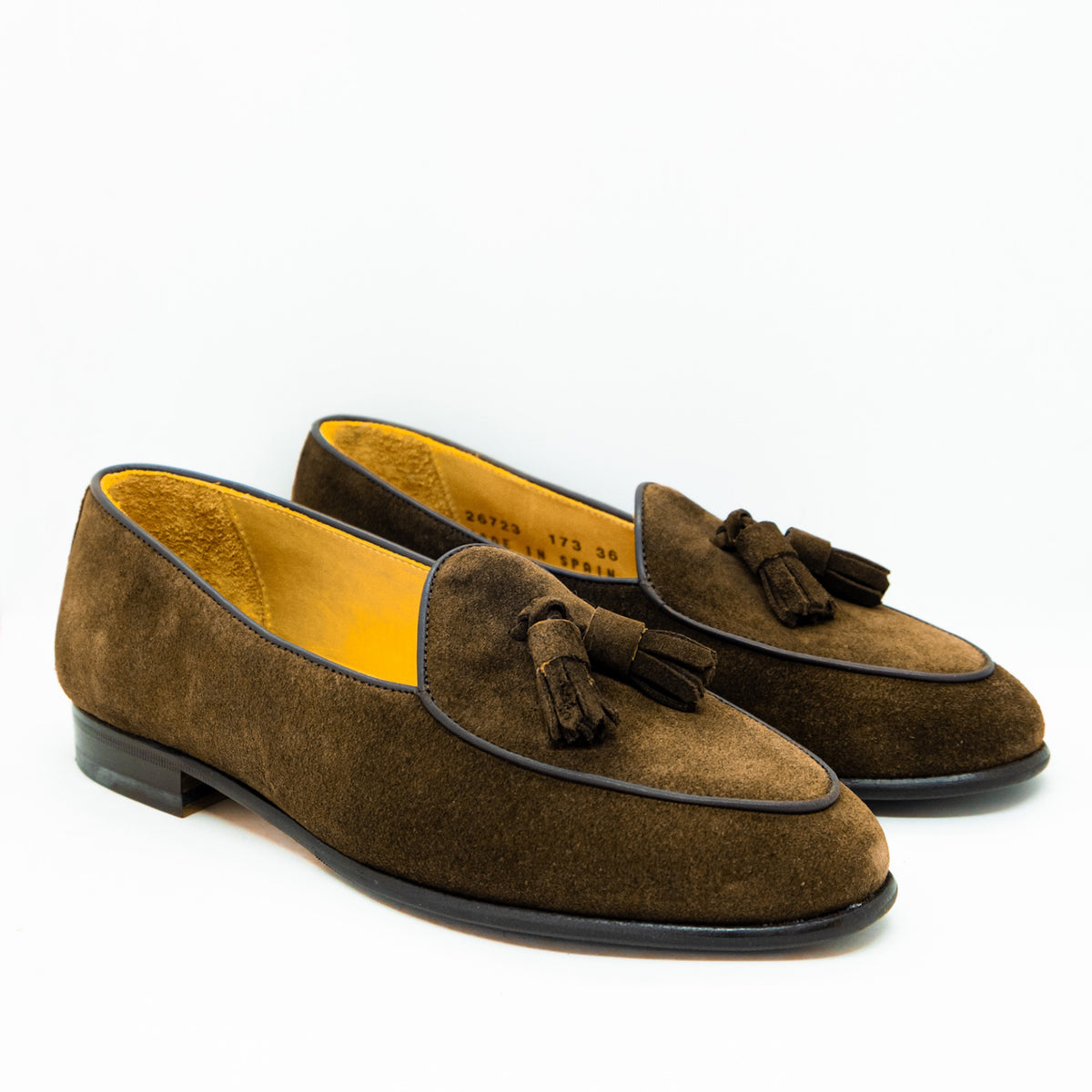 Berwick Tassel Loafer Dark Brown Suede